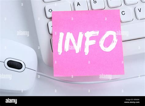 Info Infos Information Informationen News Nachrichten Konzept Büro ...