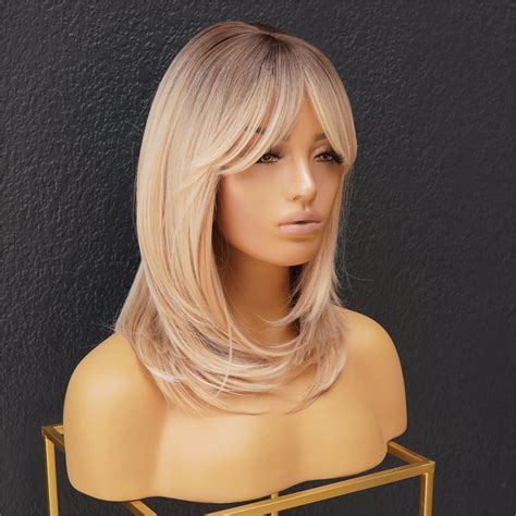 Julie Blonde Ombre Fringe Wig Milk And Honey