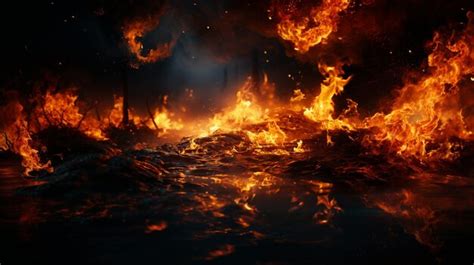 Premium AI Image Fire Hot