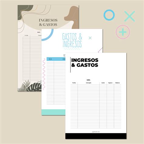 💰 Plantilla Gratis De Gastos E Ingresos Mensuales Del Hogar Imprimible