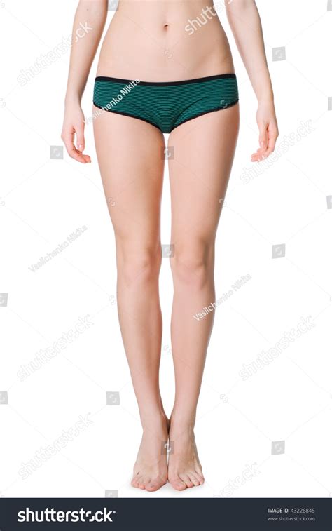 Beautiful Naked Female Legs White Background Stock Photo 43226845 Shutterstock