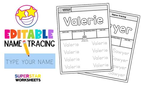 Printable Name Tracing Sheets With Lines