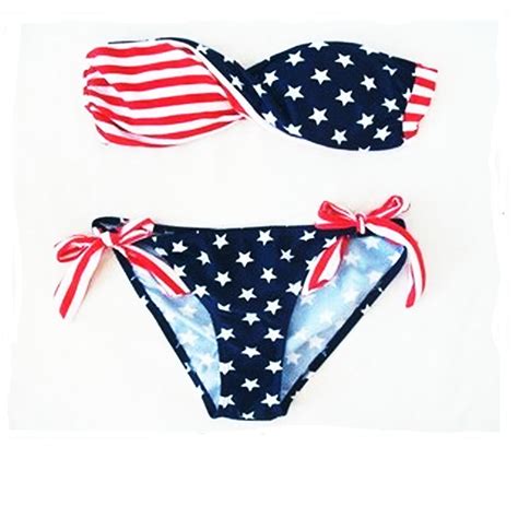 Kredy Shopping Usa Stars And Stripes Bikini Newest Fashion Women S American Flag Two