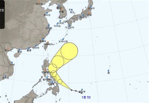 올해 첫 1호 열대저압부 1호태풍 가능성 예상경로·현재위치 오늘날씨는 Zum 뉴스