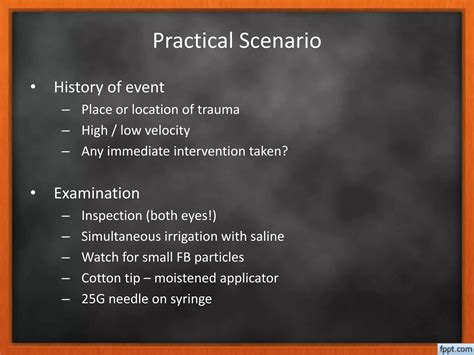 Ocular Foreign Body Ppt