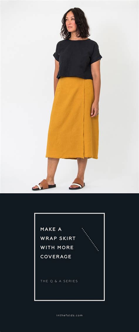 How to make a wrap skirt with more coverage — In the Folds