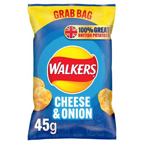 Walkers Cheese Onion Crisps 45g Licensed Trade Supplies