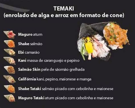 Calorias Do Temaki - Cozinhando pra ser Feliz: Temaki