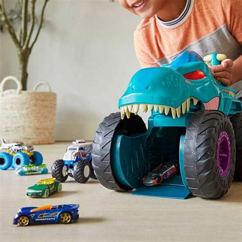 HOT WHEELS MONSTER TRUCKS GYL AUTOMOBILIŲ GRIOVĖJAS MEGA WREX TOYBOX LT