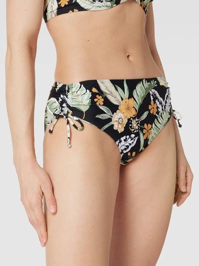 Lascana Bikini Hose Mit Floralem Muster Black Online Kaufen