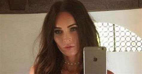 Megan Fox Strips Down To See Through Lingerie For Racy Peep Show Daily Star