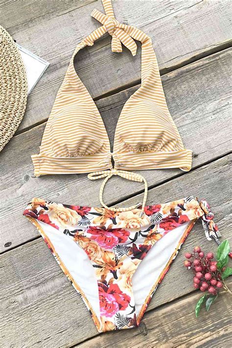 Angelsin Önden Bağlamalı Bikini Takım Çok Renkli ÇamaşırcımShop