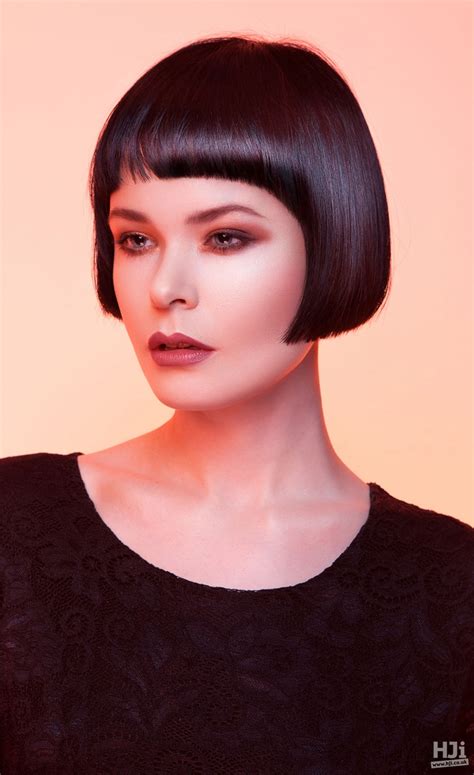 Classic Deep Brunette Bob