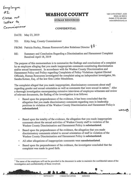 Kitty Jung Washoe County Investigation Reports | PDF