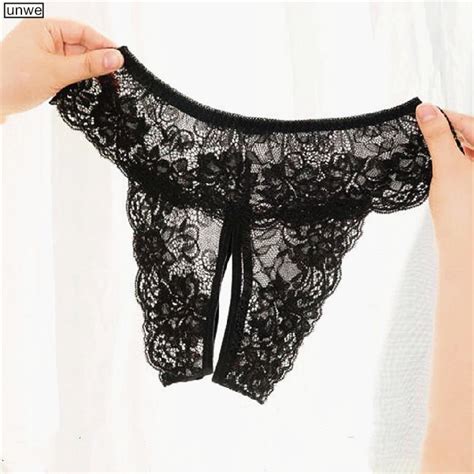XL 4XL Plus Size Open Crotch Panties For Sexy Lace Underwear Women Sexy Lingerie Femme