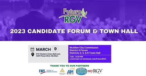 2023 Candidate Forum And Town Hall Mcallen City Commission Districts