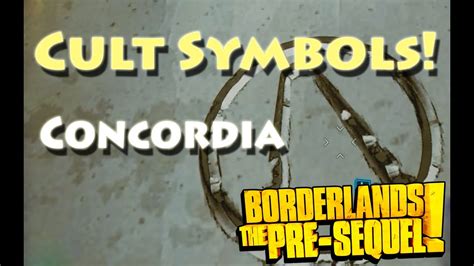 Borderlands The Pre Sequel Concordia Cult Of The Vault Symbol Guide Youtube