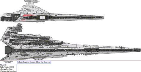 Sw Galactic Republic Venator Class Star Destroyer By Tinkertanker44432