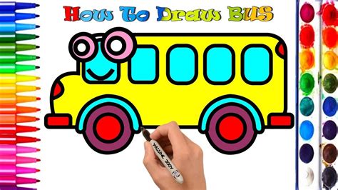 How To Draw School Bus Easy