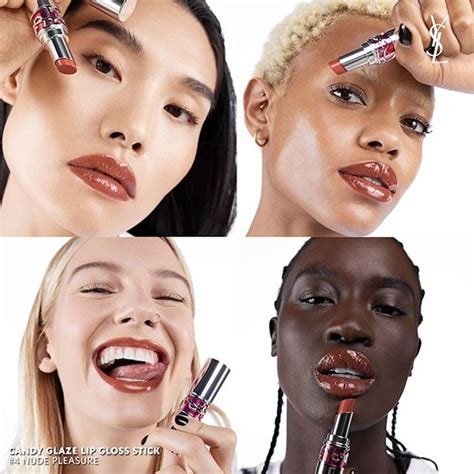 Son Dưỡng Yves Saint Laurent YSL Rouge Volupte Candy Glaze N Nude Pleasure Màu Cam Đất Vua