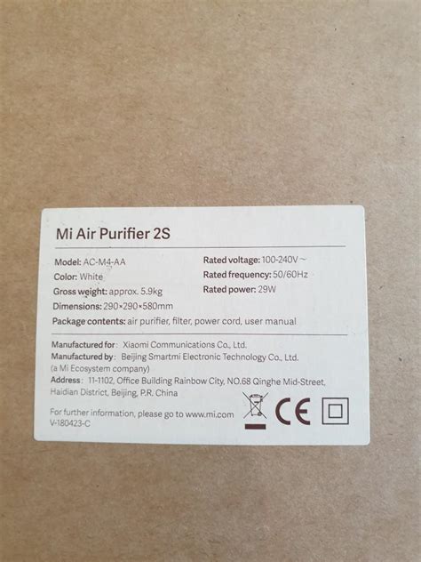 Xiaomi Air Purifier 2S + Box, TV & Home Appliances, Air Purifiers ...