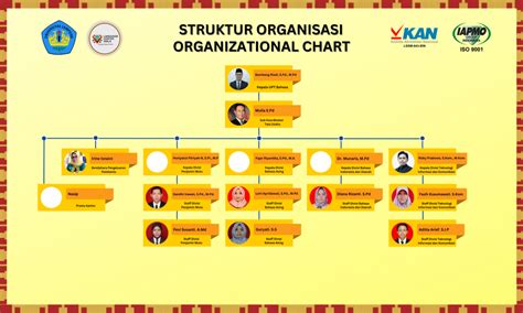 Struktur Organisasi UPT BAHASA UNIVERSITAS LAMPUNG