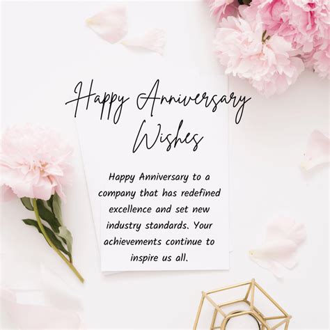 anniversary wishes  company messages quotes card  status