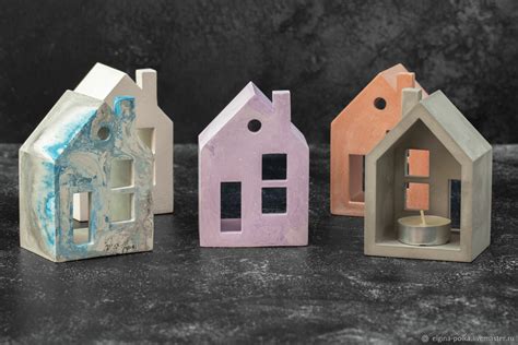 Подсвечник Домик из гипса со свечой в интернет-магазине на Ярмарке ...