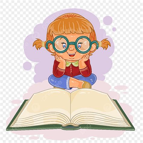 Menina Lendo Um PNG Menina Clipart Crianças De Leitura Pouco Imagem