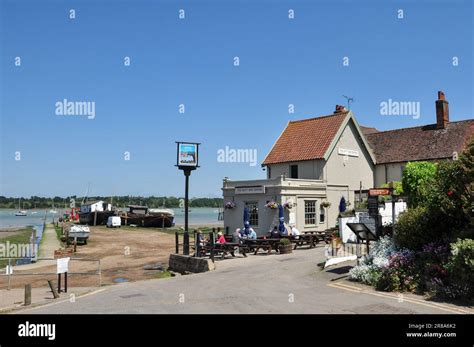 The Butt And Oyster Public House At Pin Mill On The South Bank Of The