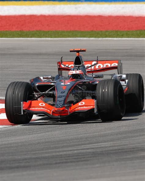 Vodafone Mclaren Mercedes F1 Car Mika Hakkinen Editorial Stock Image