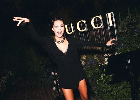 Miley Cyrus Sexy Black Dress Gorgeous Legs Gucci Event Hot Celebs Home