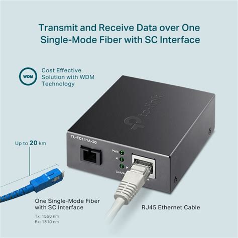 TL-FC111A-20 | 10/100 Mbps WDM Media Converter | TP-Link