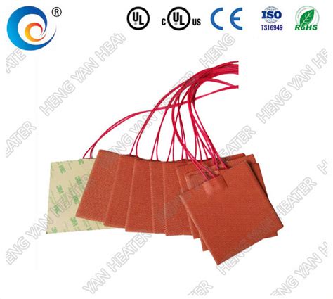 24V 50W Flexible Silicone Rubber Heater With 3m Adhesive Heating