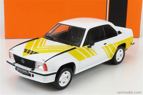 IXO MODELS 18CMC127 22 Scale 1 18 OPEL ASCONA B 400 1982 WHITE YELLOW