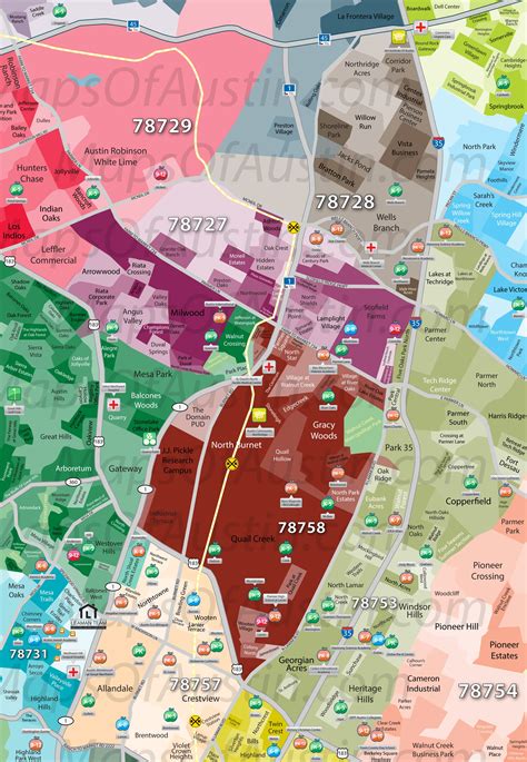 North Austin, TX - North Austin, TX Neighborhood Map