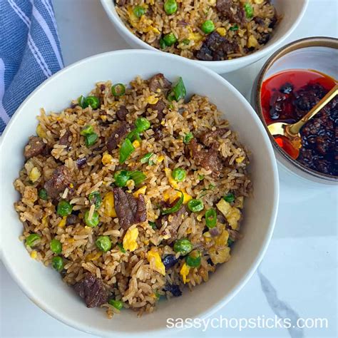 beef fried rice sassy chopsticks