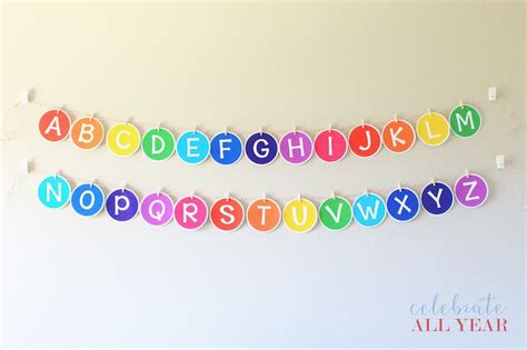 Printable Classroom Alphabet Banner - Etsy