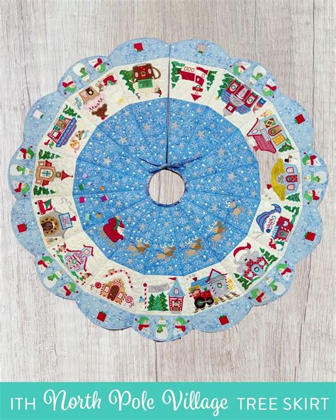 New Ith North Pole Village Tree Skirt Huge News Now Introducing Our