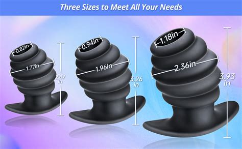 Amazon Pcs Silicone Butt Plugs Training Set Hive Ass Tunnel Anal Plug Sex Toy Thread