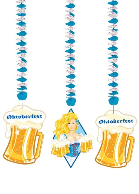 Dekoracja wisząca OKTOBERFEST 3szt Dekoracje i nakrycia