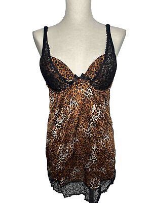 Smart Sexy Leopard Print Babydoll Size C Lingerie Lace Womens Ebay