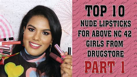 Top Nude Lipsticks For Above Nc Girls From Drugstore Part Sathya Kamala Youtube