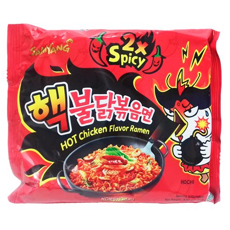 Лапша со вкусом курицы очень острая Hot chicken flavor ramen x spicy Sweet Магазин подарков