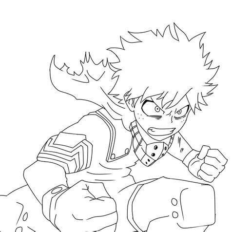 Izuku Midoriya Coloring Page - SidneyilBender