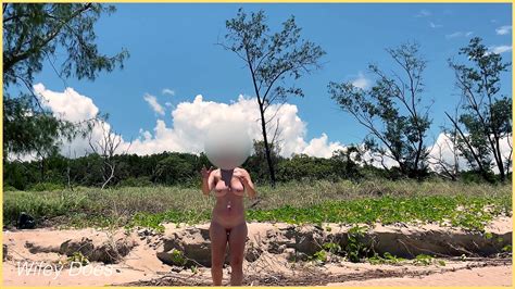 MILF Nude Football Throwing Public Exhibitionist Dare XNXX