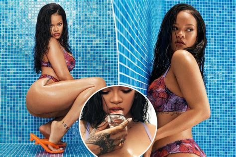 Pregnant Rihannas Playing Hide The Baby Bump In Sultry New Savage X Fenty Lingerie Campaign