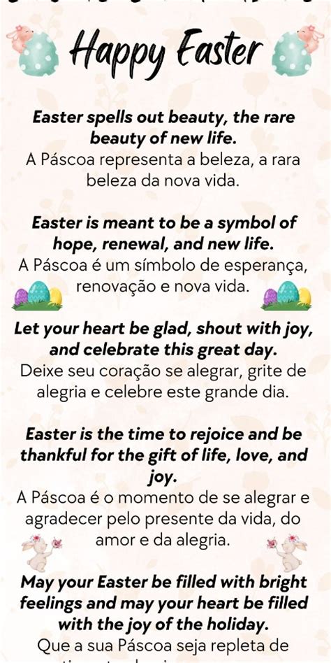 Texto Sobre A Páscoa Em Inglês - English Tips - Easter | Texto sobre a pascoa, Frases de pascoa, Em inglês