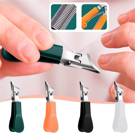 Beveled Nail Clippers Set for Thick Toenails & Seniors | 3 Stainless