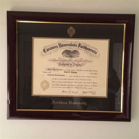 My Fordham degree